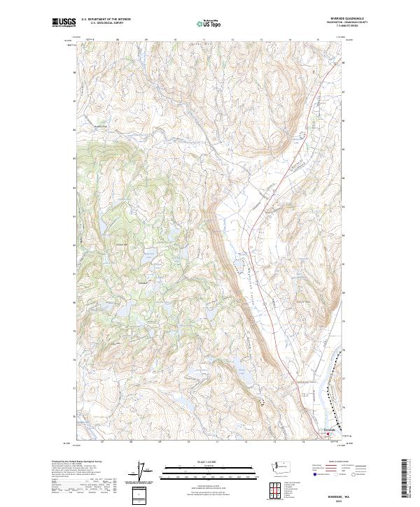 US Topo 7.5-minute map for Riverside WA