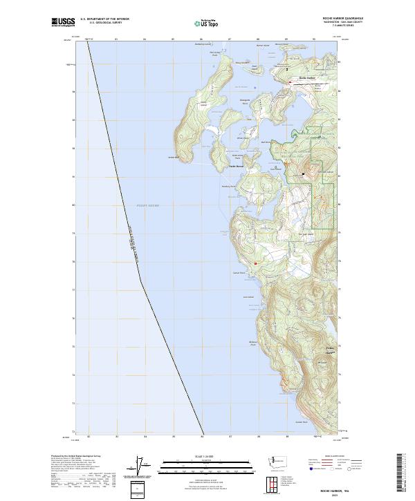 US Topo 7.5-minute map for Roche Harbor WA