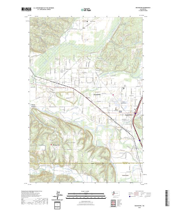 US Topo 7.5-minute map for Rochester WA