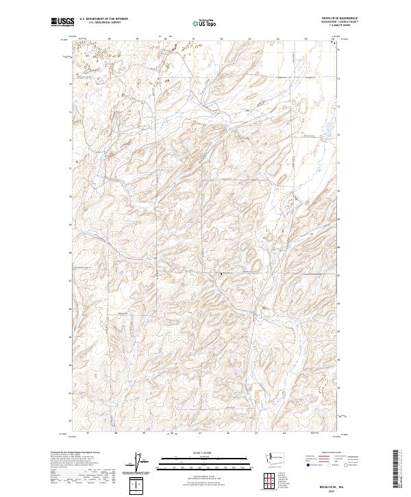 US Topo 7.5-minute map for Rocklyn SE WA