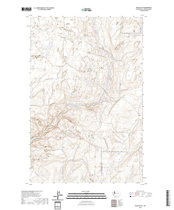 US Topo 7.5-minute map for Rocklyn SW WA