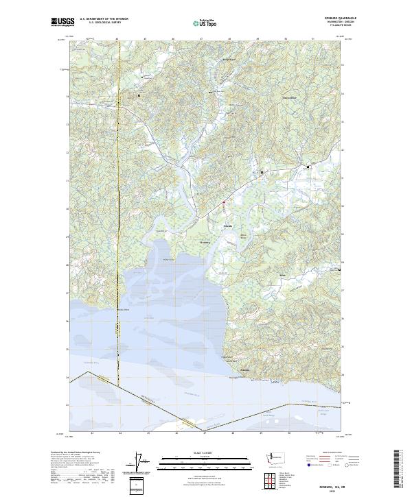 US Topo 7.5-minute map for Rosburg WAOR