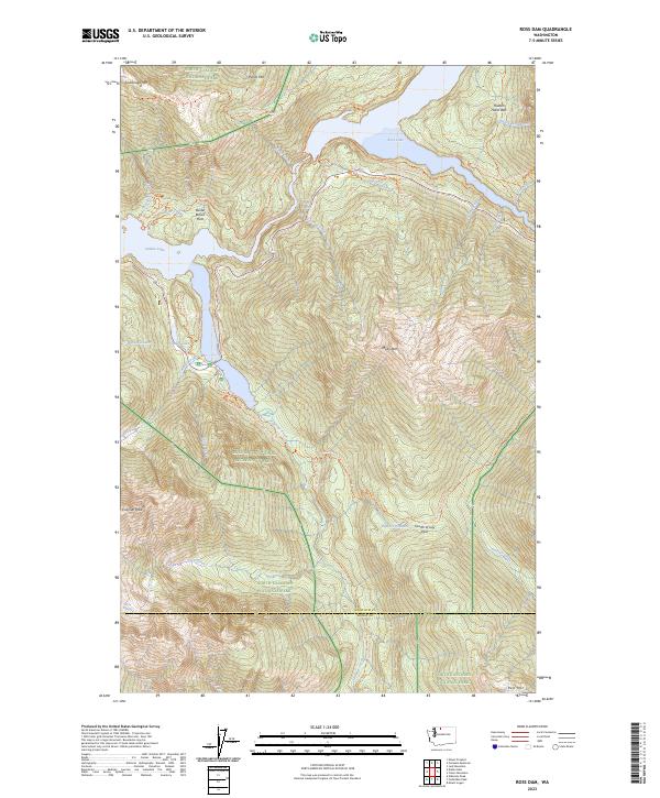 US Topo 7.5-minute map for Ross Dam WA