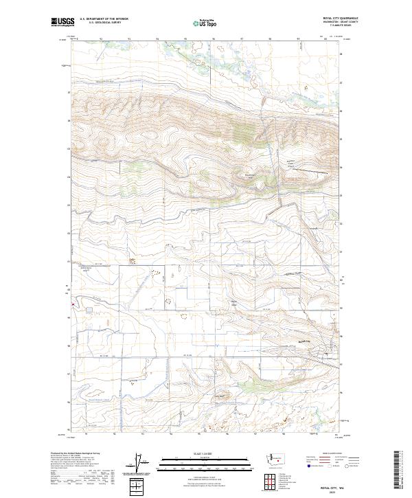 US Topo 7.5-minute map for Royal City WA