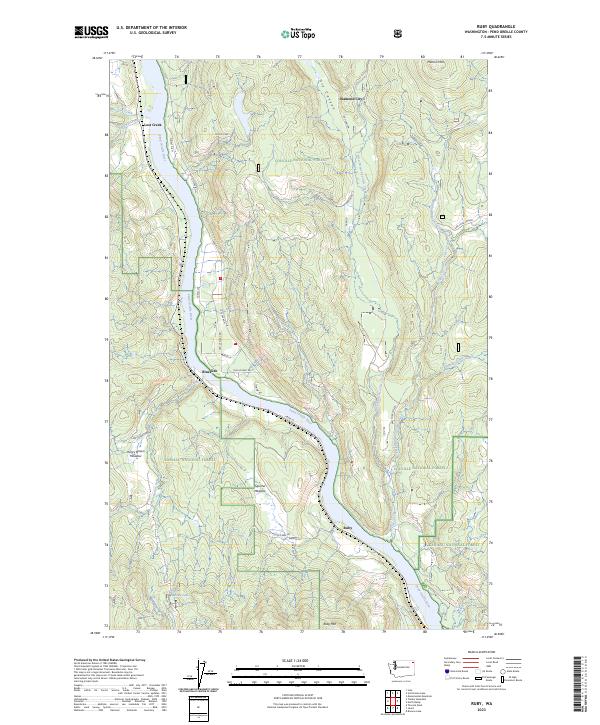 US Topo 7.5-minute map for Ruby WA