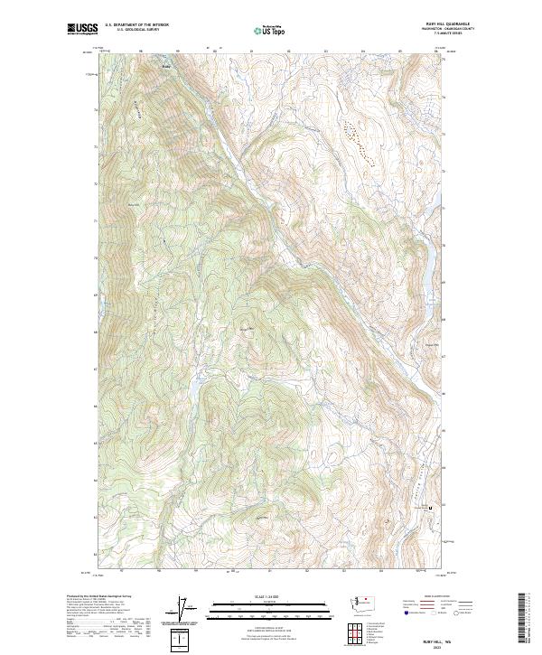 US Topo 7.5-minute map for Ruby Hill WA