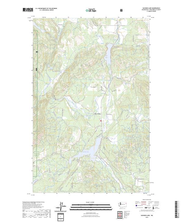 US Topo 7.5-minute map for Sacheen Lake WA