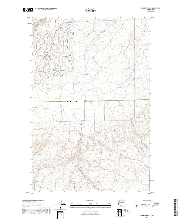 US Topo 7.5-minute map for Sagebrush Flat WA