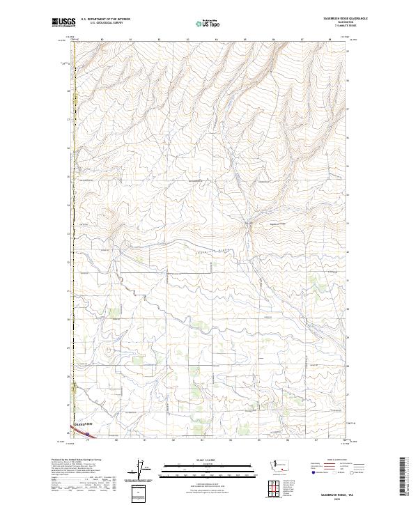 US Topo 7.5-minute map for Sagebrush Ridge WA