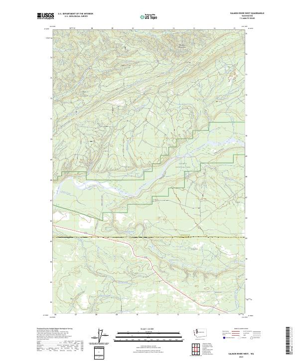 US Topo 7.5-minute map for Salmon River West WA