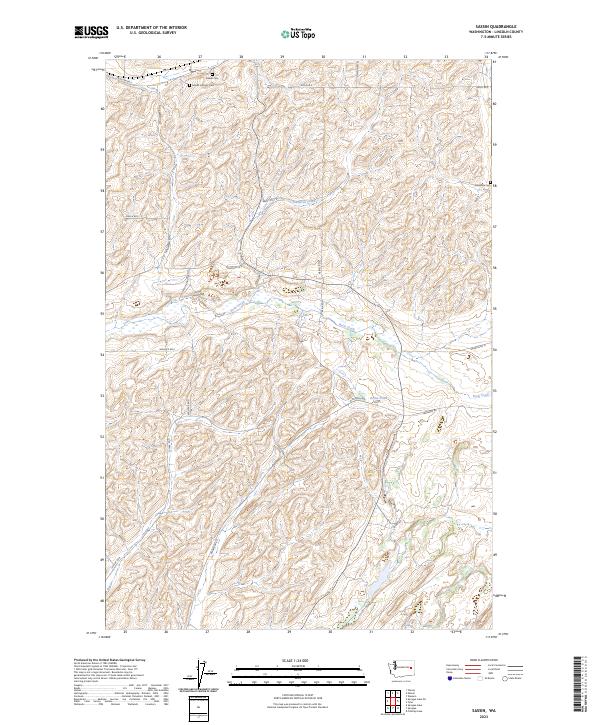 US Topo 7.5-minute map for Sassin WA