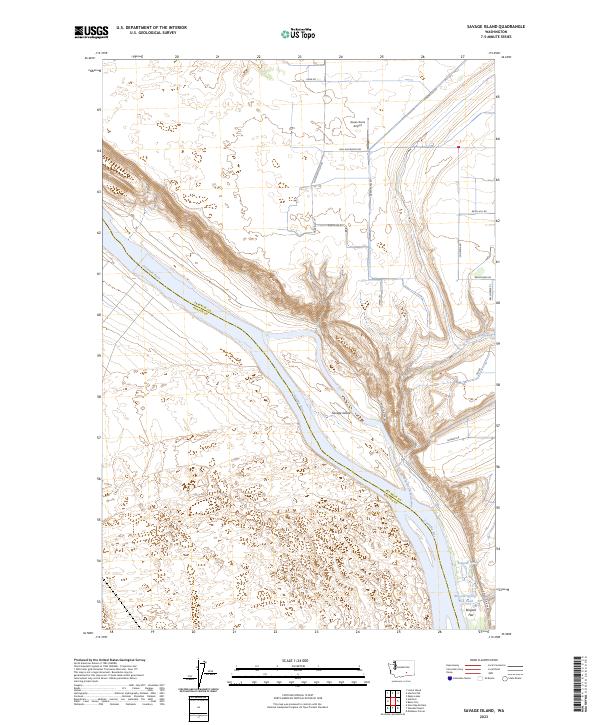 US Topo 7.5-minute map for Savage Island WA