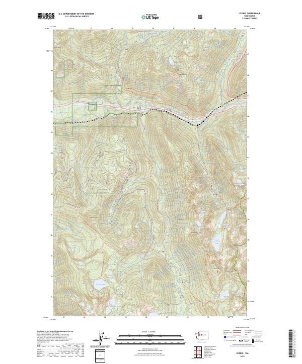 US Topo 7.5-minute map for Scenic WA