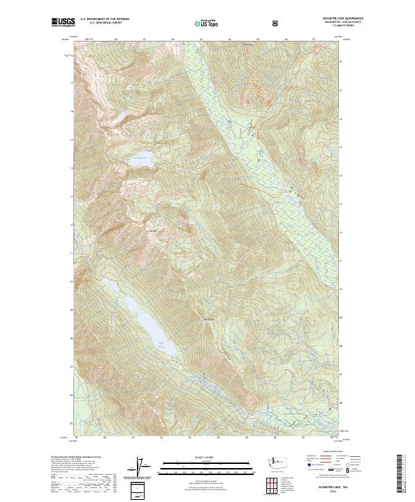 US Topo 7.5-minute map for Schaefer Lake WA