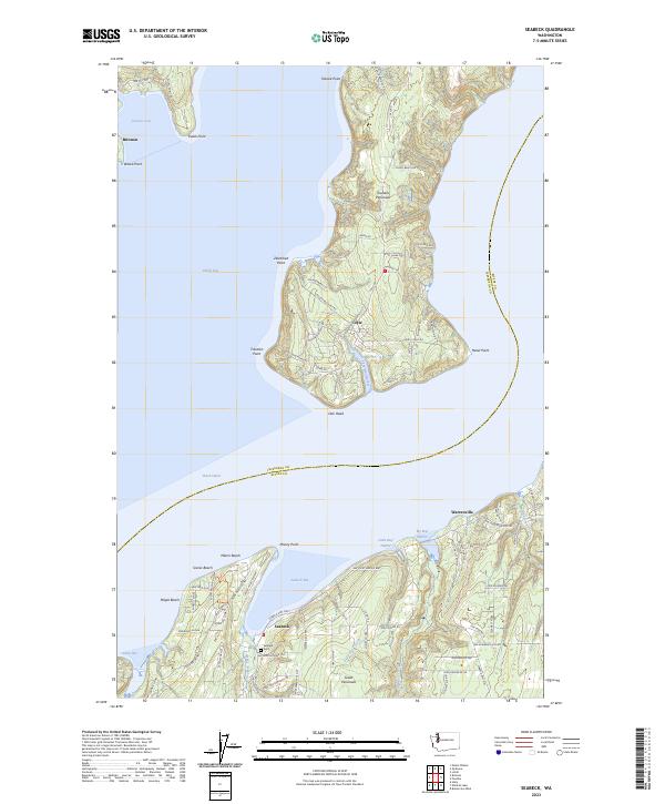 US Topo 7.5-minute map for Seabeck WA