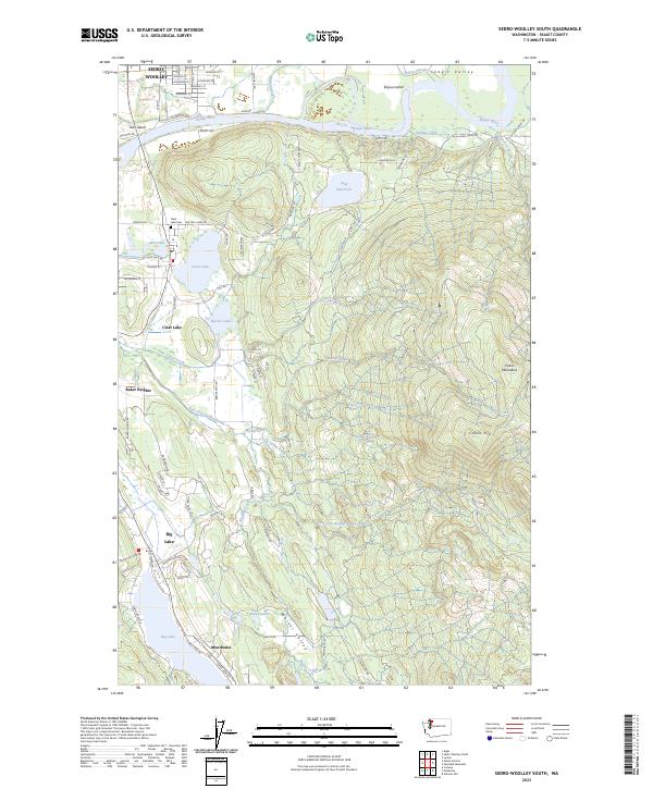 US Topo 7.5-minute map for Sedro-Woolley South WA