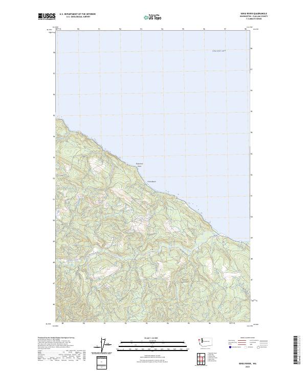 US Topo 7.5-minute map for Sekiu River WA