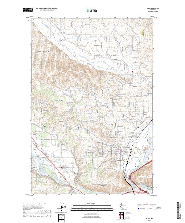 US Topo 7.5-minute map for Selah WA