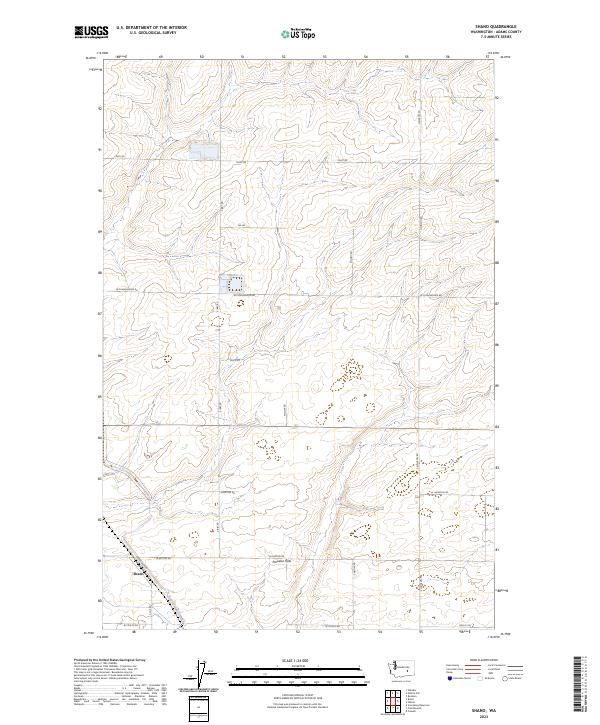 US Topo 7.5-minute map for Shano WA