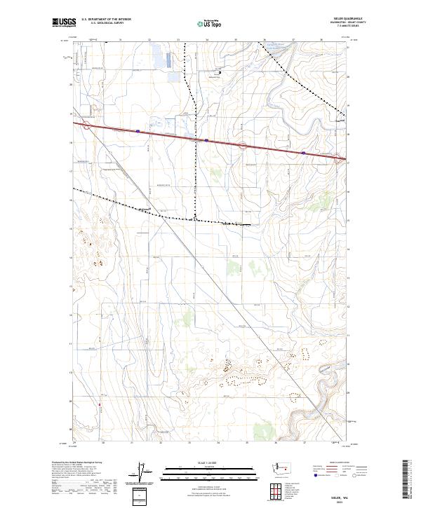 US Topo 7.5-minute map for Sieler WA