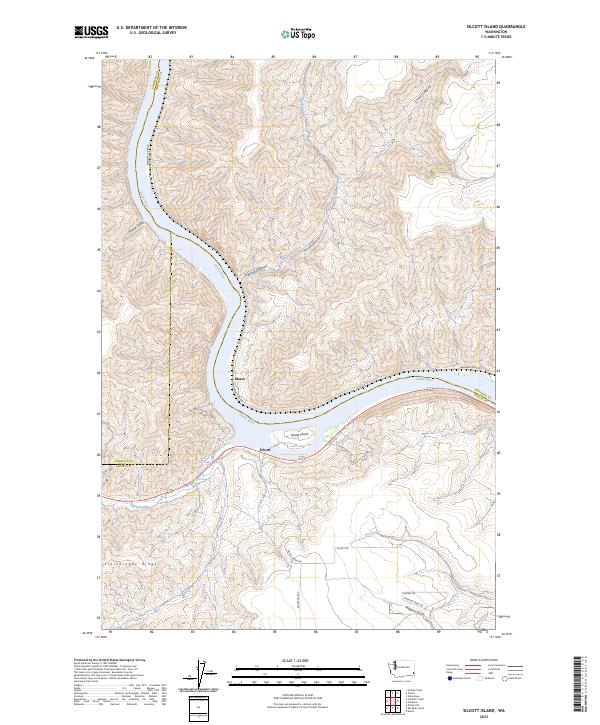 US Topo 7.5-minute map for Silcott Island WA