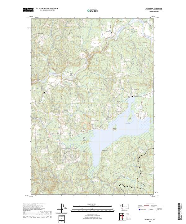 US Topo 7.5-minute map for Silver Lake WA