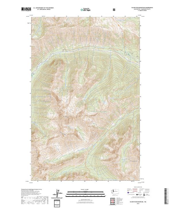 US Topo 7.5-minute map for Silver Star Mountain WA