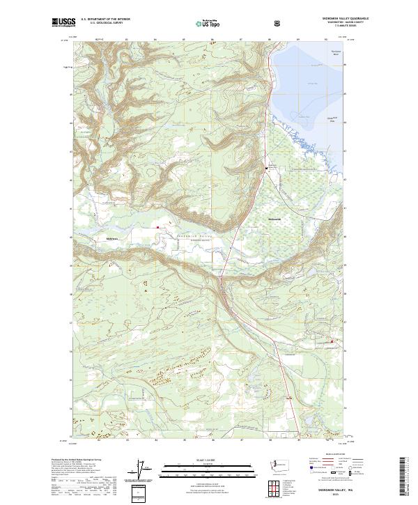 US Topo 7.5-minute map for Skokomish Valley WA