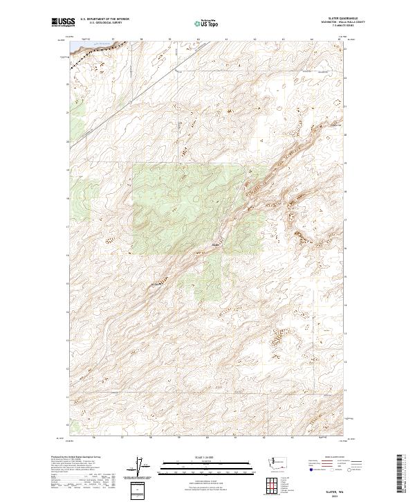 US Topo 7.5-minute map for Slater WA