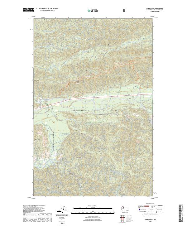 US Topo 7.5-minute map for Snider Peak WA