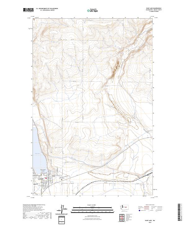 US Topo 7.5-minute map for Soap Lake WA