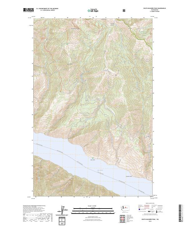 US Topo 7.5-minute map for South Navarre Peak WA