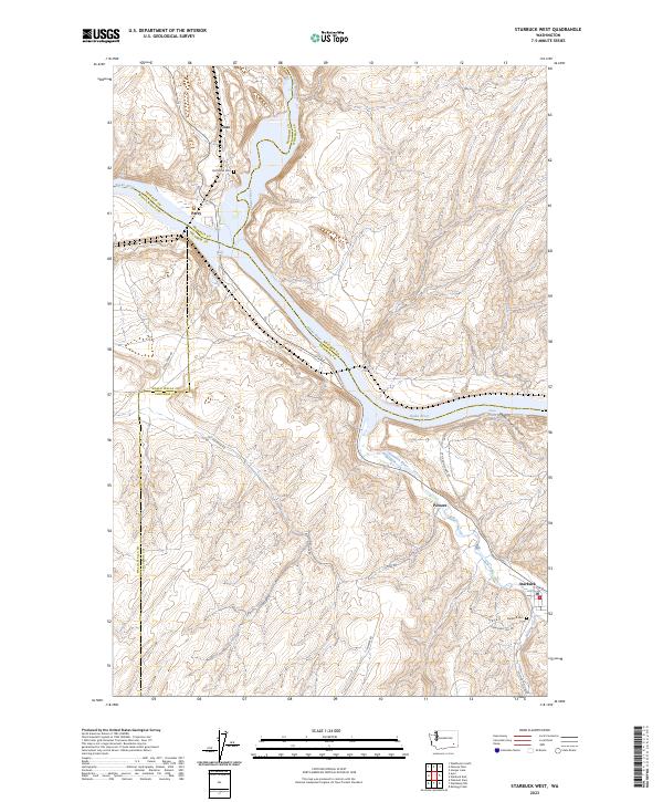 US Topo 7.5-minute map for Starbuck West WA