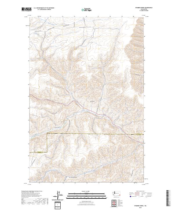 US Topo 7.5-minute map for Stember Creek WA