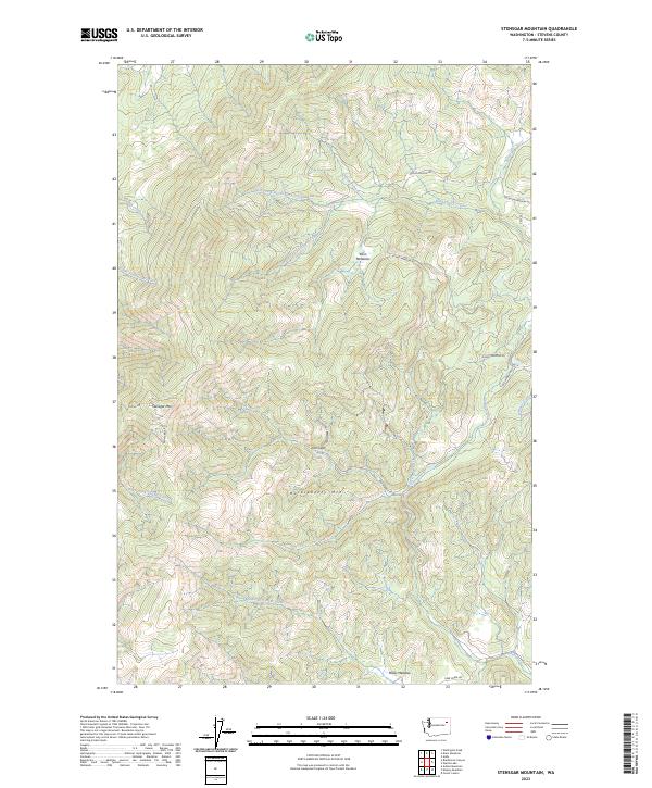 US Topo 7.5-minute map for Stensgar Mountain WA