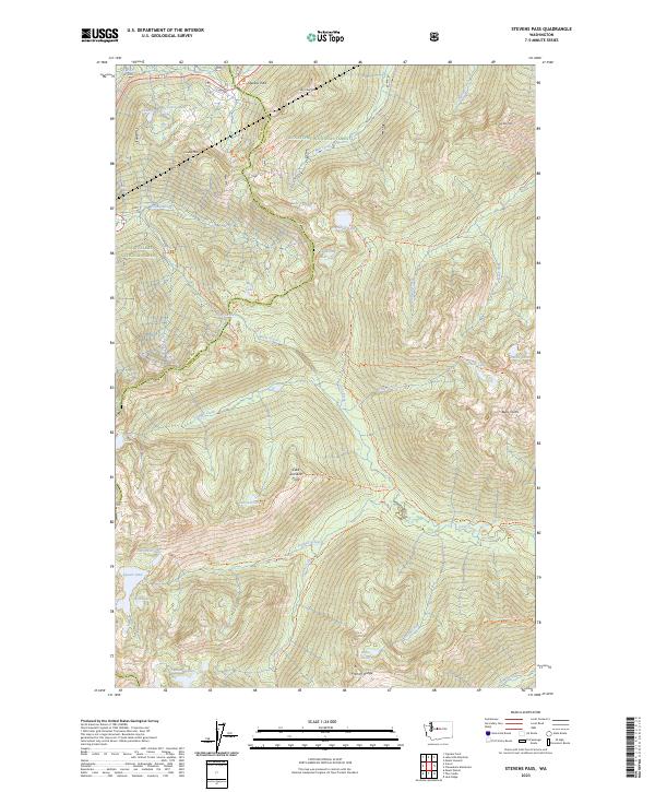 US Topo 7.5-minute map for Stevens Pass WA