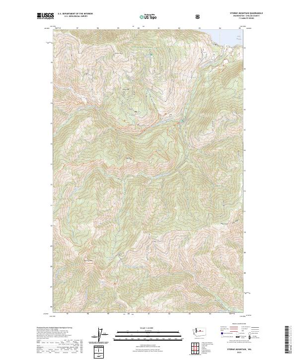 US Topo 7.5-minute map for Stormy Mountain WA