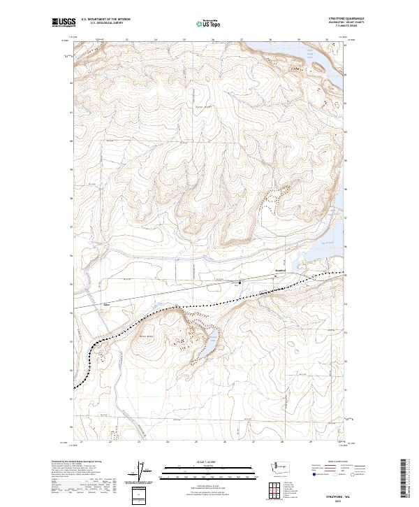 US Topo 7.5-minute map for Stratford WA