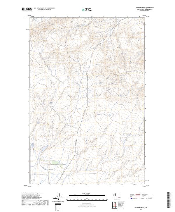 US Topo 7.5-minute map for Sulphur Spring WA