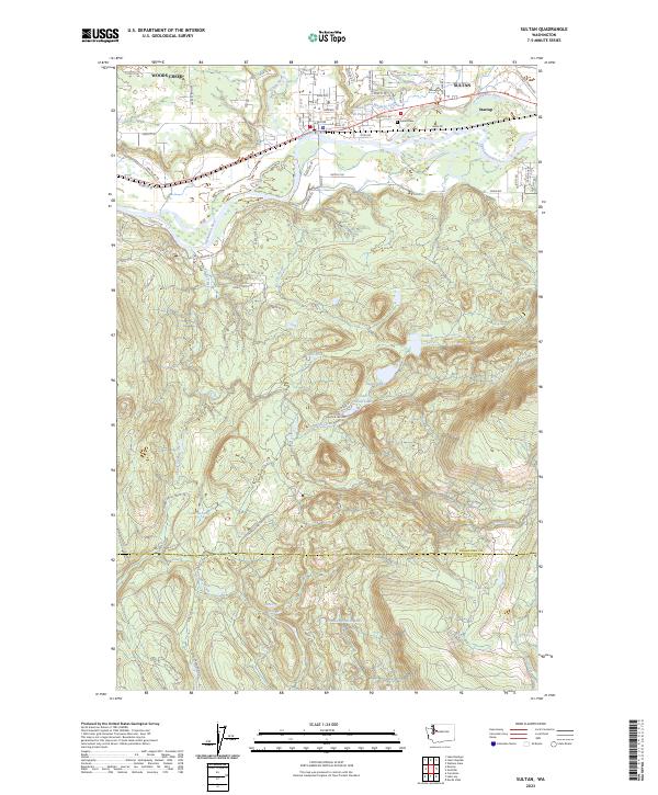 US Topo 7.5-minute map for Sultan WA