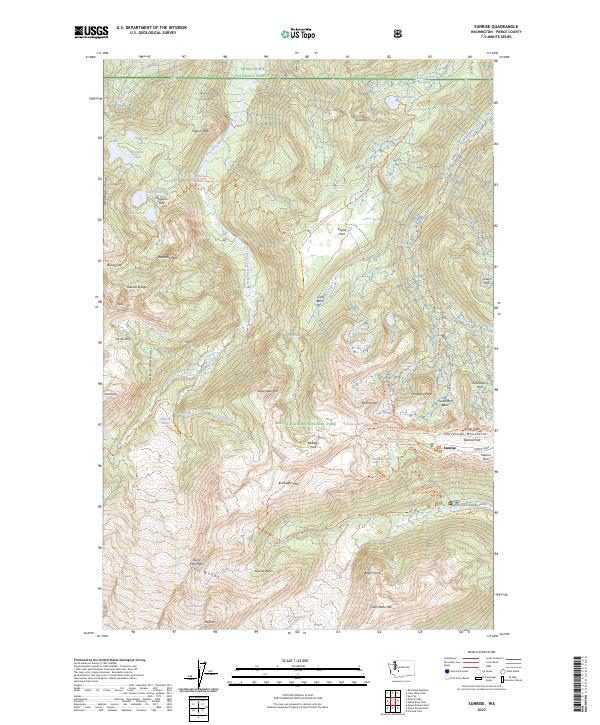 US Topo 7.5-minute map for Sunrise WA