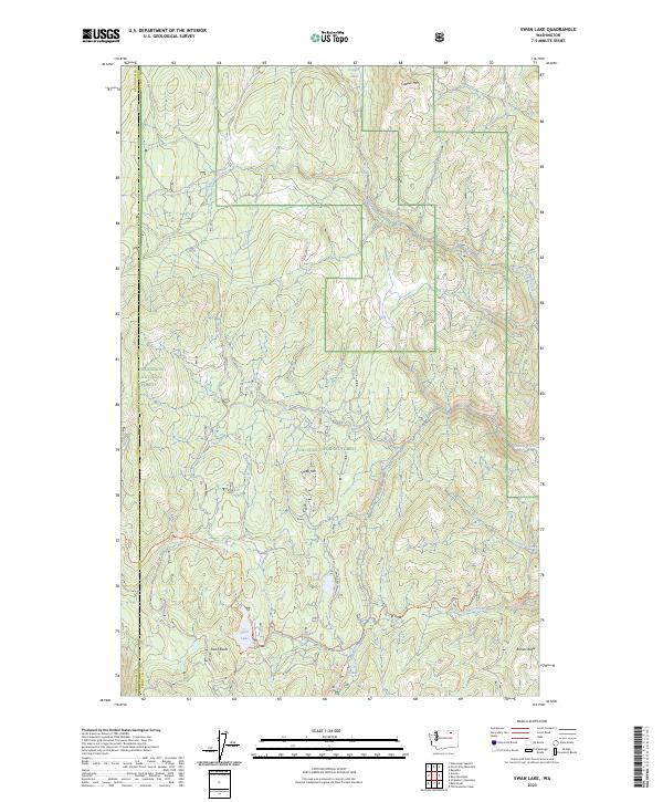 US Topo 7.5-minute map for Swan Lake WA