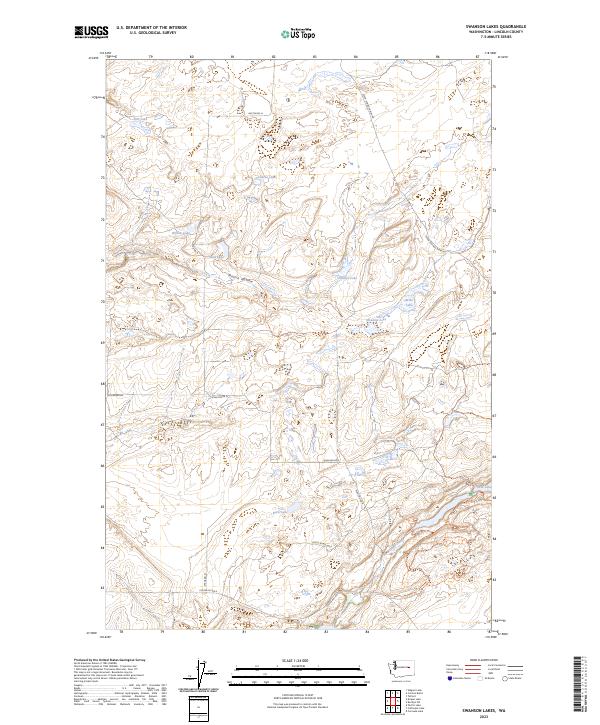 US Topo 7.5-minute map for Swanson Lakes WA