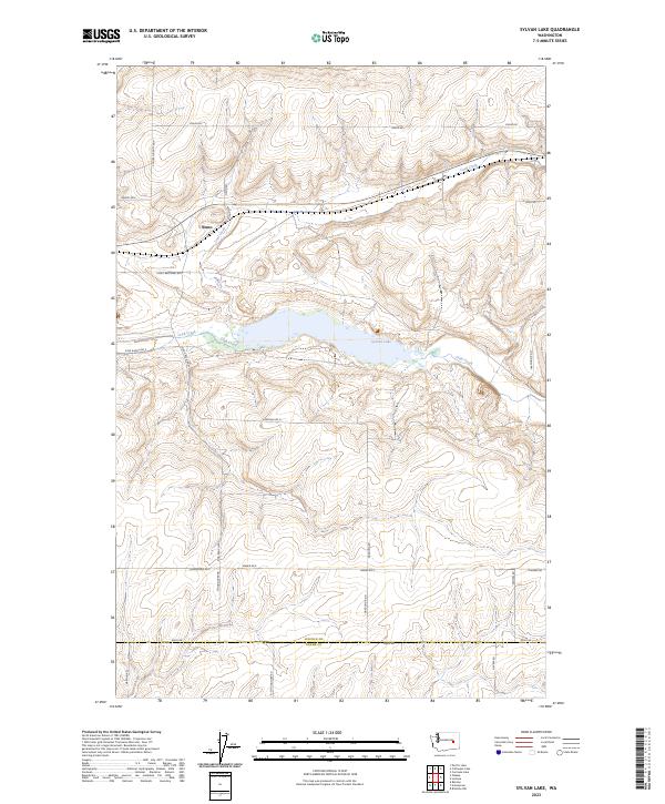 US Topo 7.5-minute map for Sylvan Lake WA