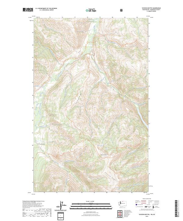 US Topo 7.5-minute map for Tatoosh Buttes WABC