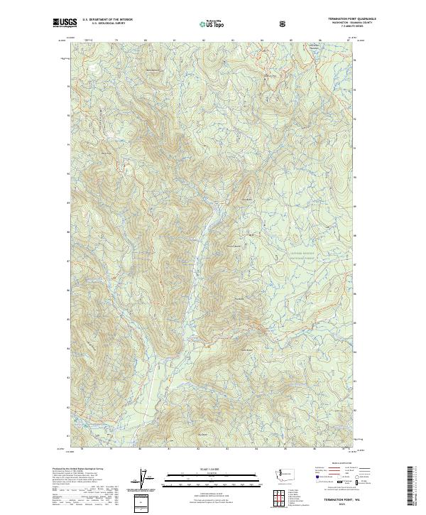 US Topo 7.5-minute map for Termination Point WA