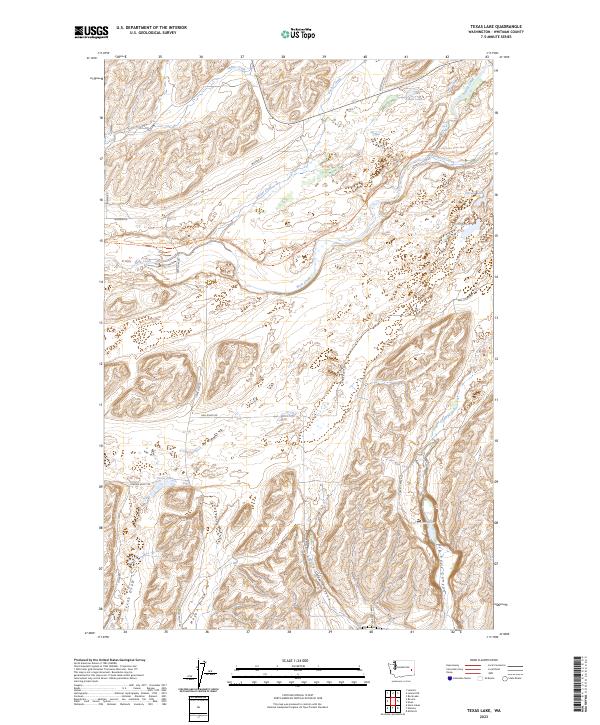 US Topo 7.5-minute map for Texas Lake WA