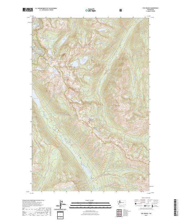 US Topo 7.5-minute map for The Cradle WA