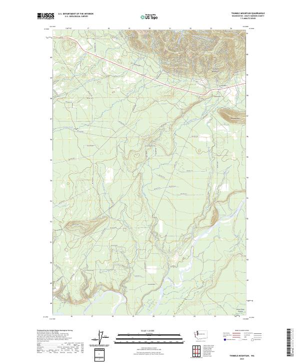 US Topo 7.5-minute map for Thimble Mountain WA