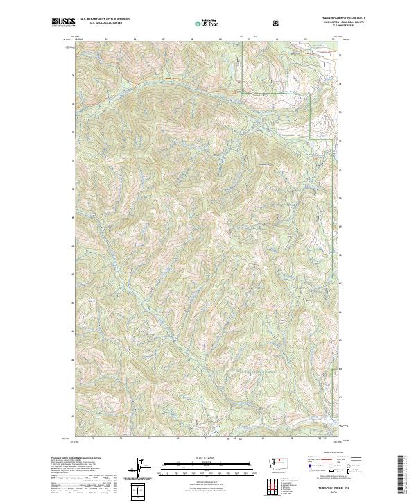 US Topo 7.5-minute map for Thompson Ridge WA